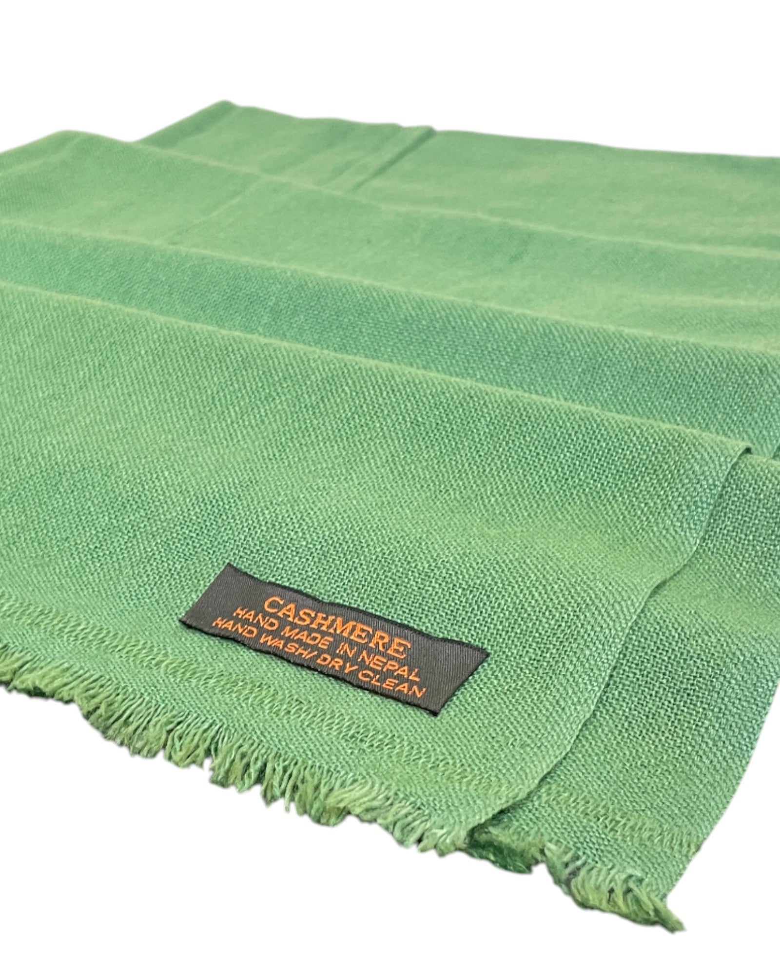 „Muted Olive“ – Reiner Kaschmir Schal Hand made in nepal