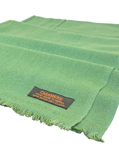 „Muted Olive“ – Reiner Kaschmir Schal Hand made in nepal