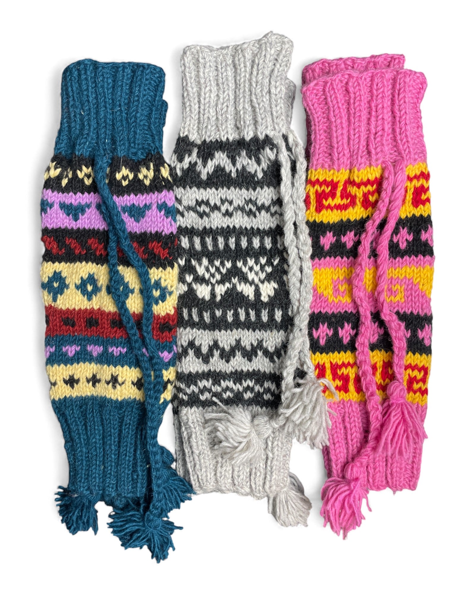 Namche – Handgestrickte Nepal Beinstulpen Farben