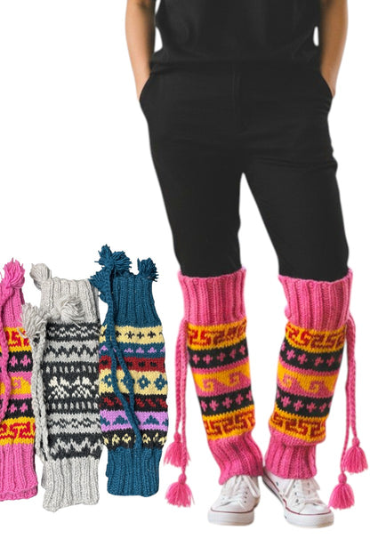 Namche – Handgestrickte Nepal Beinstulpen titel