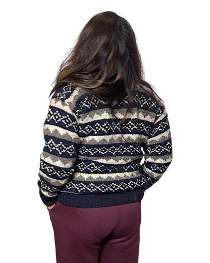 „Namilo“ – Handgestrickter Nepal-Pullover Hinten