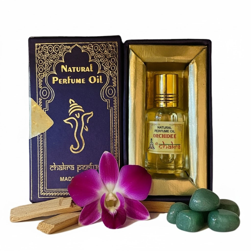 Orchidee - Chakra Ölparfüm Verpackung
