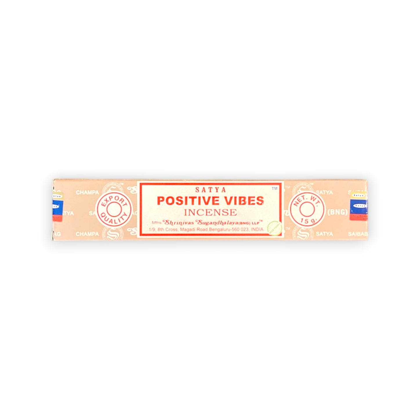 Original Satya Positive Vibes Räucherstäbchen 15 g – handgerollt, süsslich, 🧘 für Meditation, Yoga und Raumreinigung
