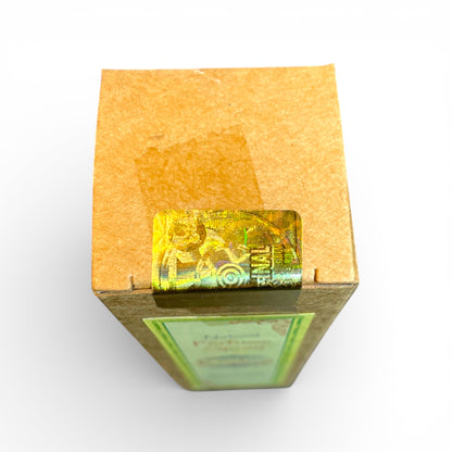 Originalitaetssiegel Hologramm auf der Krishna Musk Parfuem Box Himalaya Vibes Qualitaetssicherung