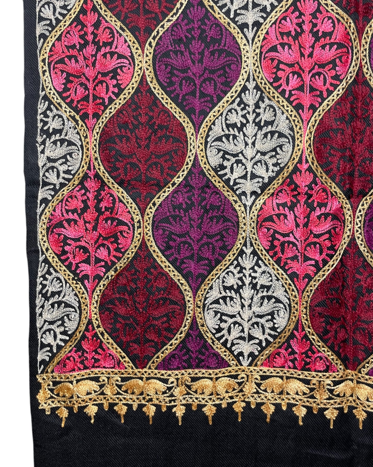 Ornamentale Stickerei Black Imperial Embroidery Schal