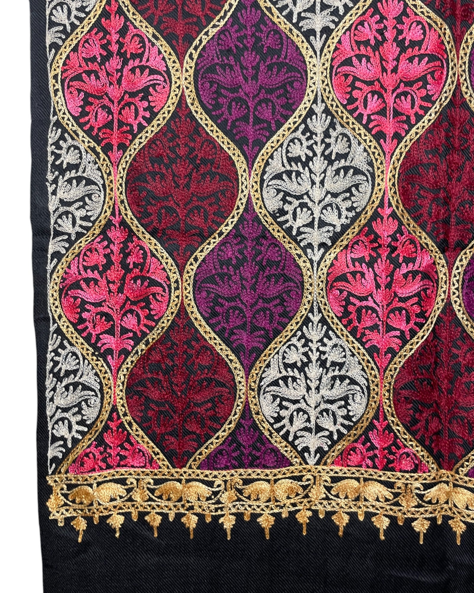 Ornamentale Stickerei Black Imperial Embroidery Schal