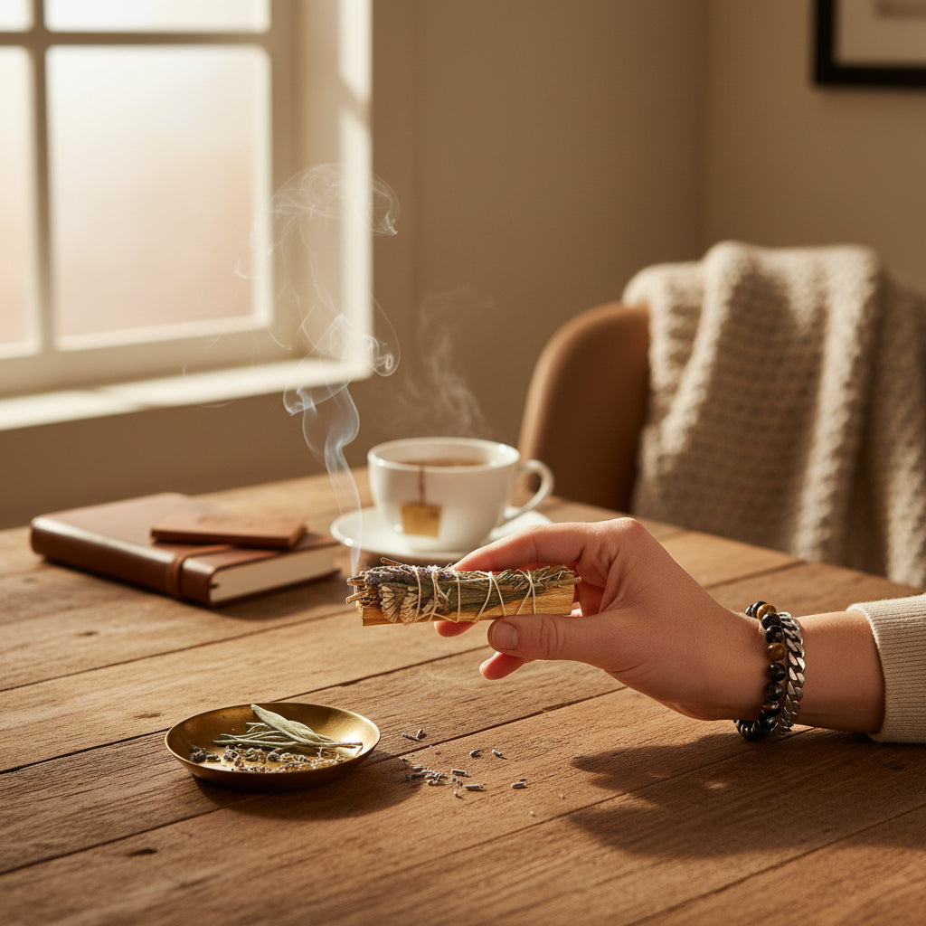 Palo Santo Räucherbündel mit Kräutern Anleitung