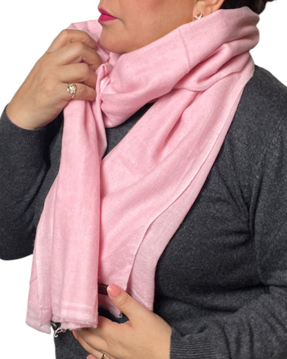 „Rose Veil“ – Handgewebter Kaschmir-Schal aus Nepal Seite