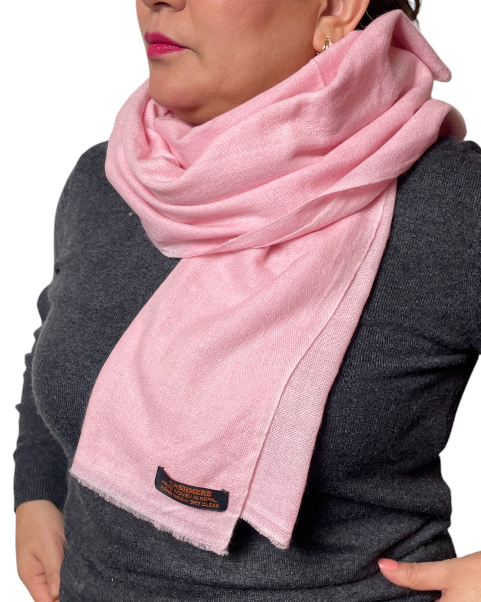 „Rose Veil“ – Handgewebter Kaschmir-Schal aus Nepal überwurf