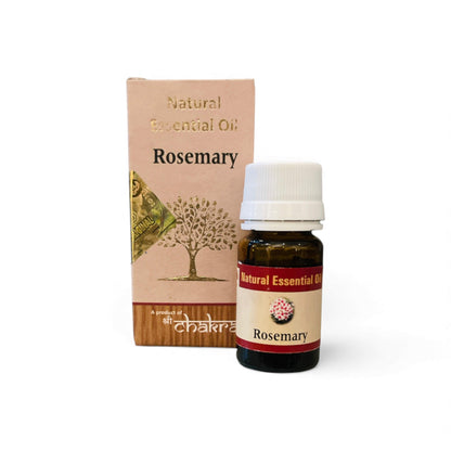 Rosmarin – Chakra Natürliches ätherisches Öl 10 ml mit Flasche und Verpackung im Alltag, Himalaya Vibes Onlineshop