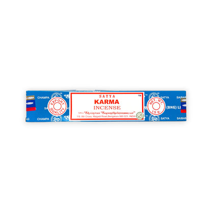 Satya Karma Räucherstäbchen 15 g – handgerollt, süsslich, 🧘 für Meditation, Yoga und Raumreinigung