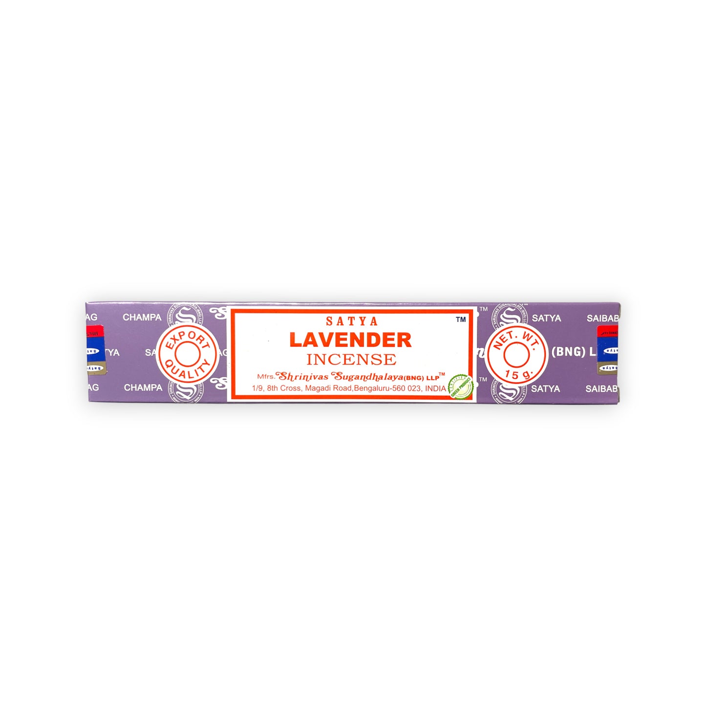 Satya Lavender Räucherstäbchen 15 g – handgerollt, süsslich, 🧘 für Meditation, Yoga und Raumreinigung