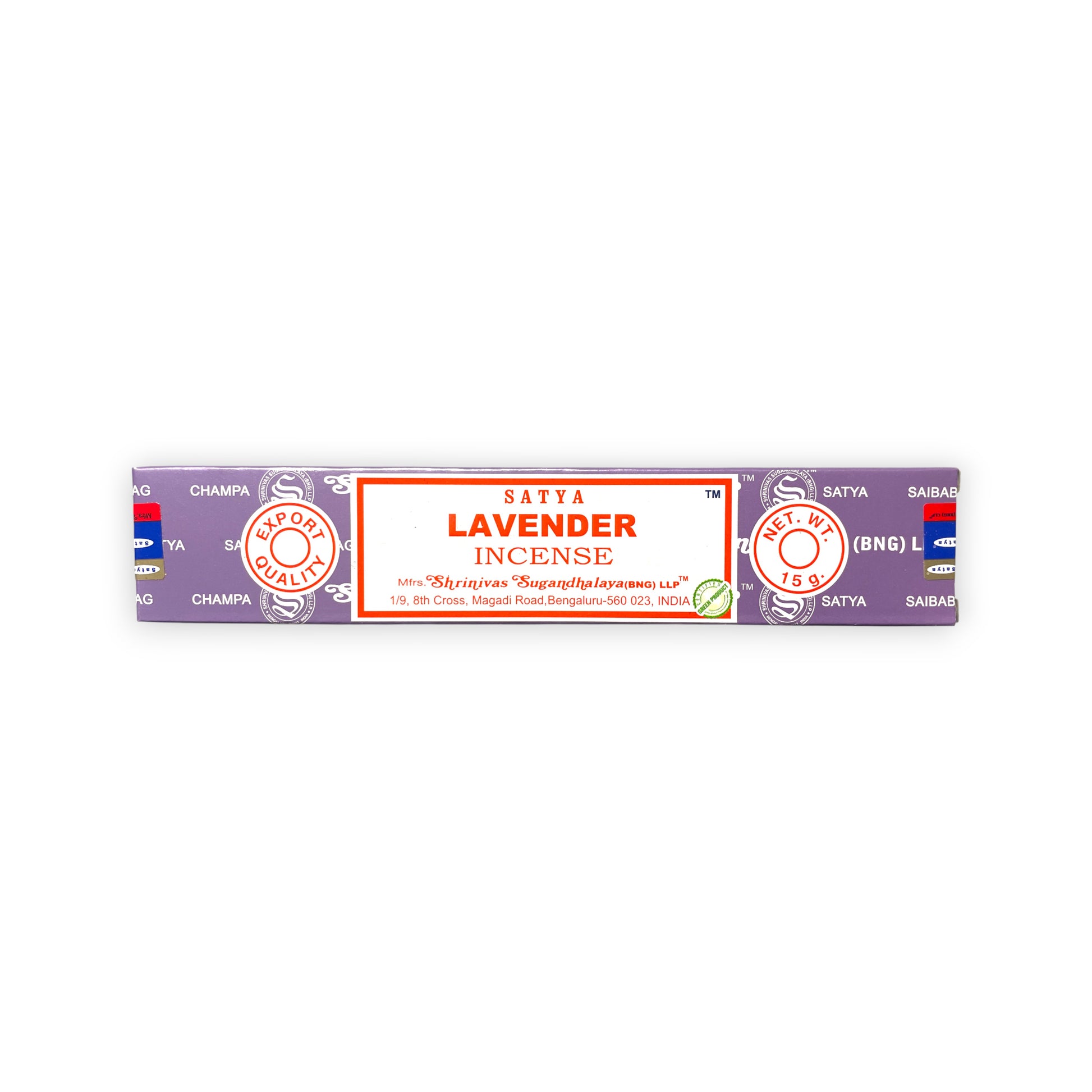 Satya Lavender Räucherstäbchen 15 g – handgerollt, süsslich, 🧘 für Meditation, Yoga und Raumreinigung