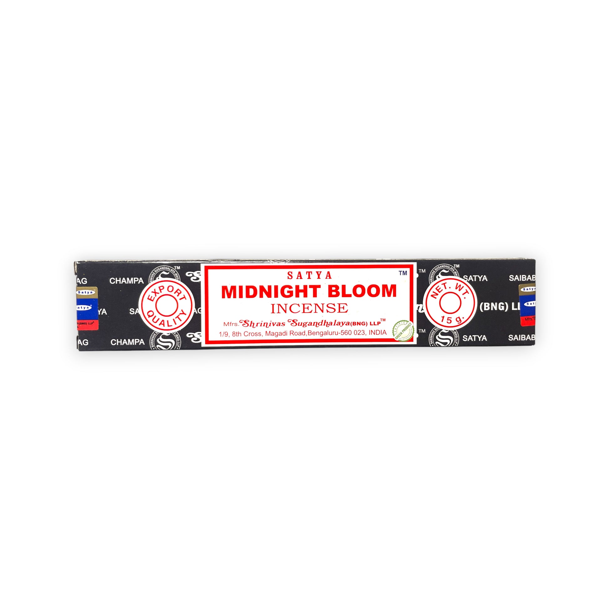 Satya Midnight Bloom Räucherstäbchen 15 g – handgerollt, süsslich, 🧘 für Meditation, Yoga und Raumreinigung