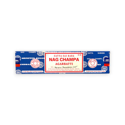 Satya Nag Champa Räucherstäbchen – handgerollt, süsslich, 🧘 für Meditation, Yoga und Raumreinigung 40g