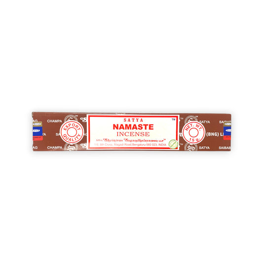 Satya Namaste Räucherstäbchen 15 g – handgerollt, süsslich, 🧘 für Meditation, Yoga und Raumreinigung