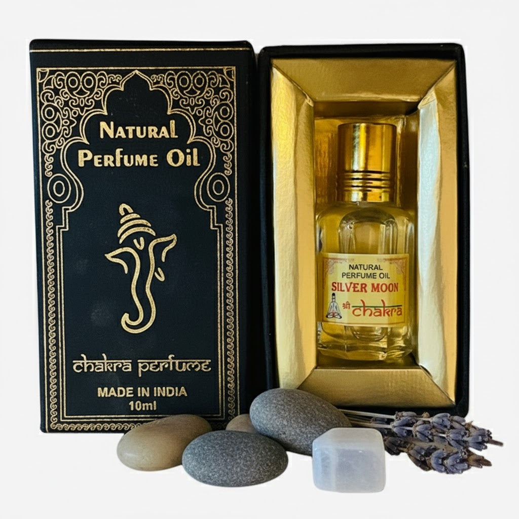 Silver Moon - Chakra Ölparfüm Verpackung