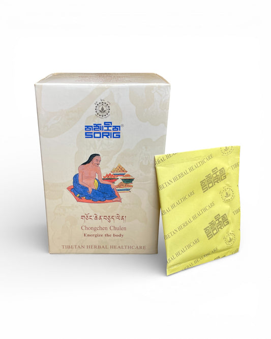 Sorig Chongchen Chulen Packung und einzelnes Sachet Tibetisches Vital-Nahrungsergaenzungsmittel