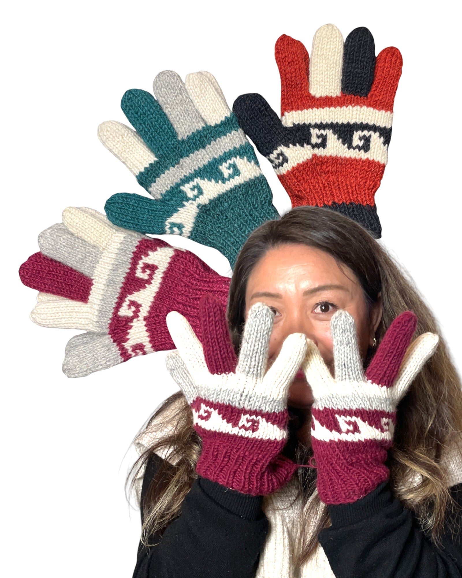 „Sundara“ – Handgestrickte Nepal-Handschuhe Titel