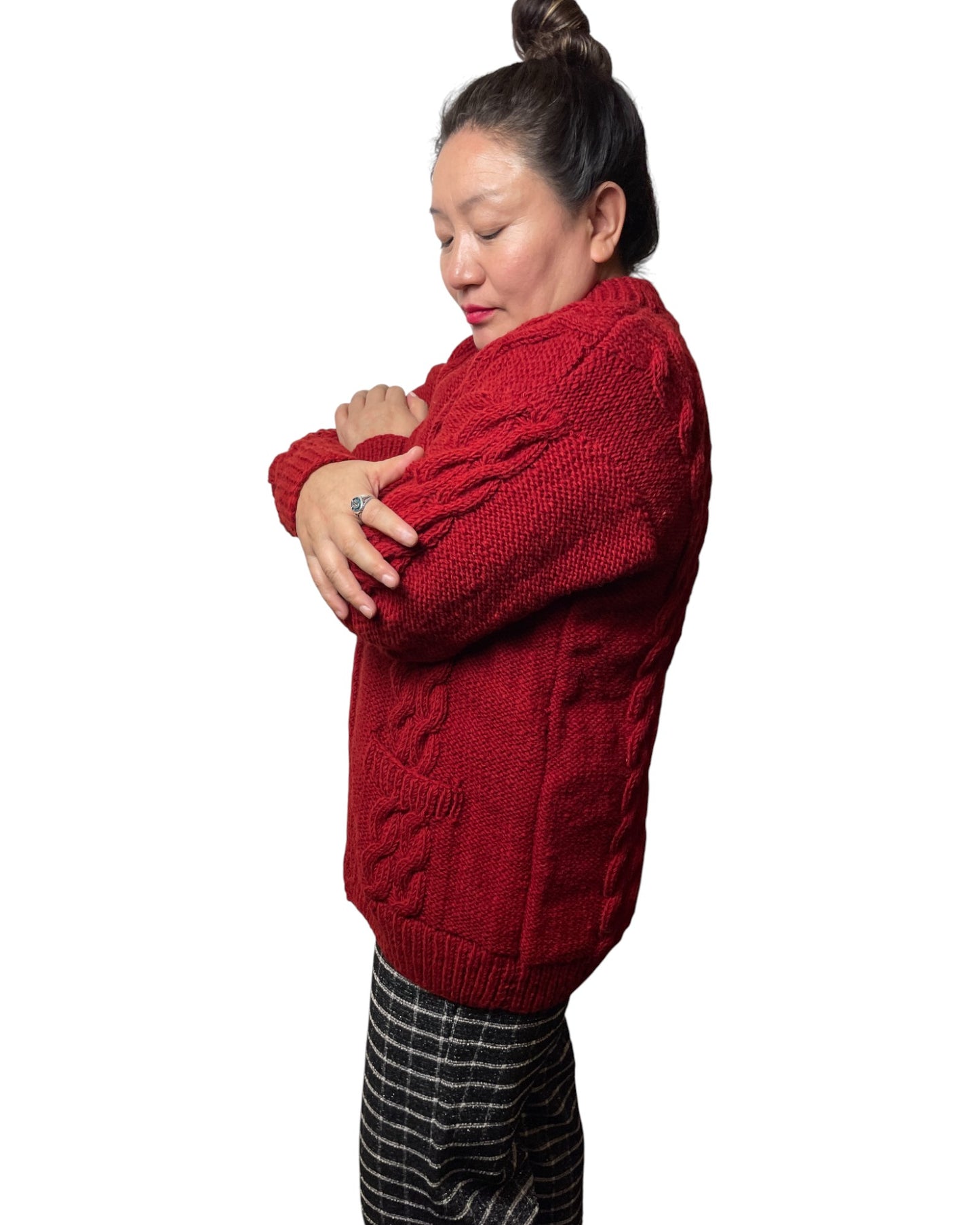 Timal – Handgestrickter Nepal-Cardigan warm