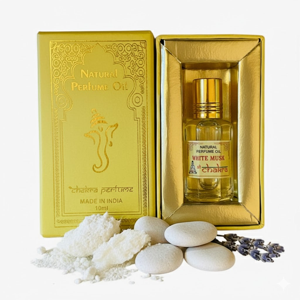 White Musk - Chakra Ölparfüm Verpackung