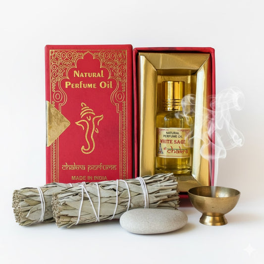 White Sage – Chakra Ölparfüm Verpackung