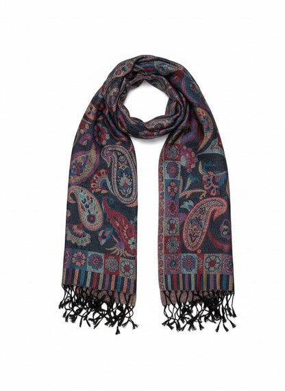 Indischer Paisley-Schal – Midnight Garden
