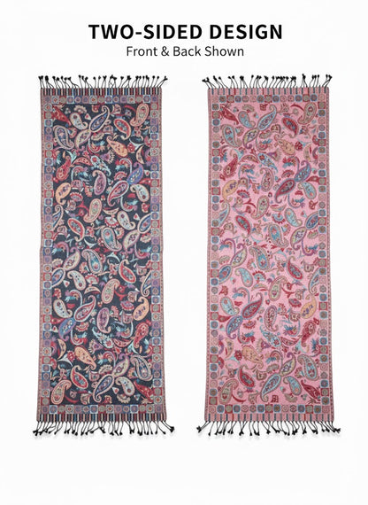 Indischer Paisley-Schal – Midnight Garden