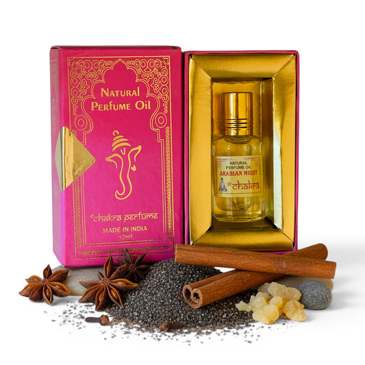 Arabian Night Chakra Parfümöl Roll-On 10 ml – natürliches Duftöl aus Indien | Himalaya Vibes
