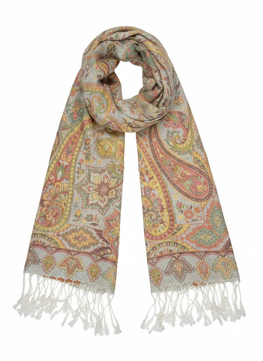 Indischer Paisley-Schal – Golden Sand