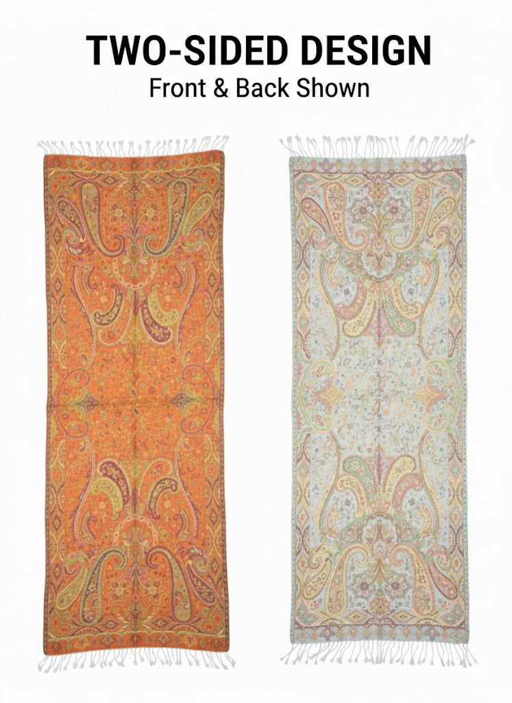 Indischer Paisley-Schal – Golden Sand