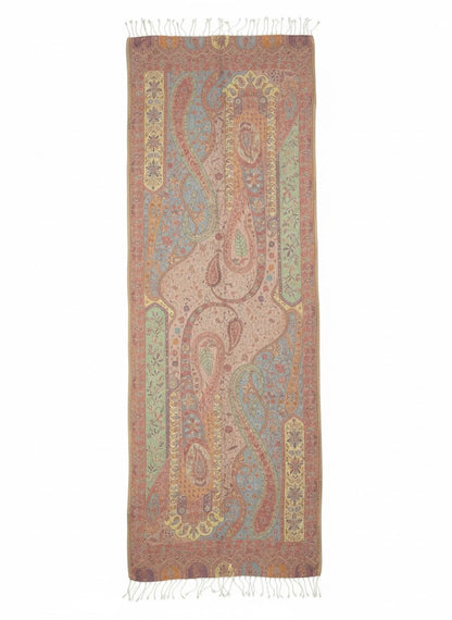 Indischer Paisley-Schal – Opal Mist