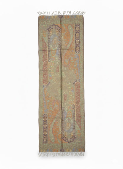 Indischer Paisley-Schal – Opal Mist