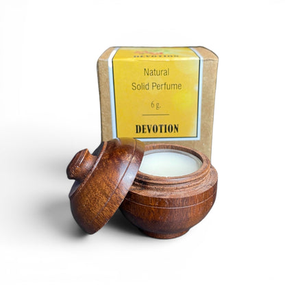 Devotion - Natural Solid Perfume | 6g | Wooden Box