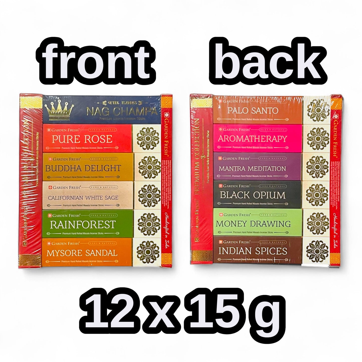 Premium Collection Garden Fresh Räucherstäbchen – 12er Set (Assortiert)