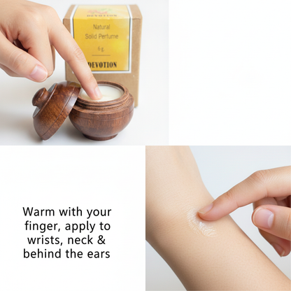 Devotion - Natural Solid Perfume | 6g | Wooden Box