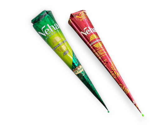 Neha Henna Mehandi Paste Cone – Natural Brown / Maroon, 25 g