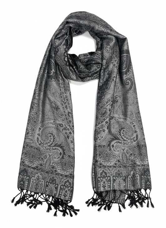 Indischer Paisley-Schal – Lunar Shadow