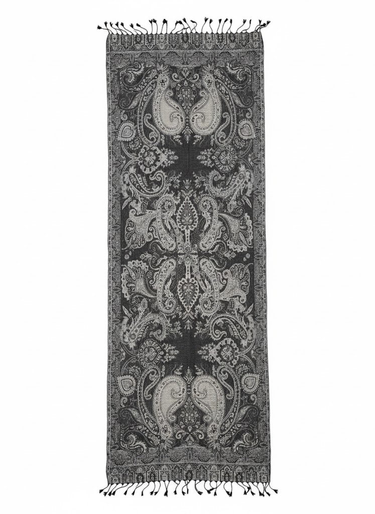 Indischer Paisley-Schal – Lunar Shadow