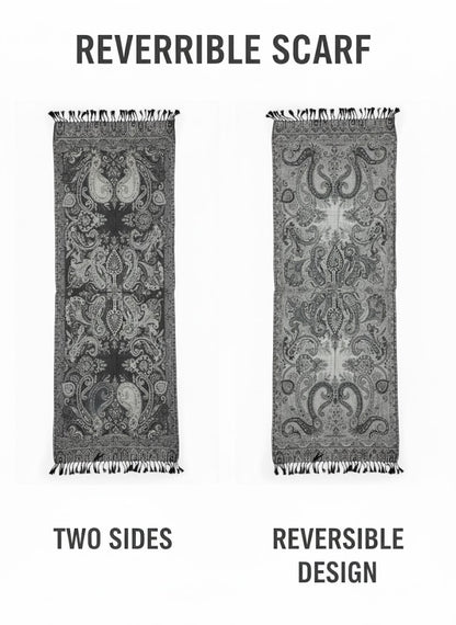 Indischer Paisley-Schal – Lunar Shadow