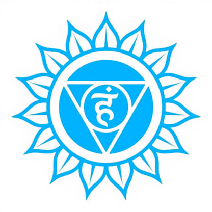 Hellblaues Halschakra Symbol Vishuddha – Himalaya Vibes Bern, Tibet Laden & Online Shop Schweiz