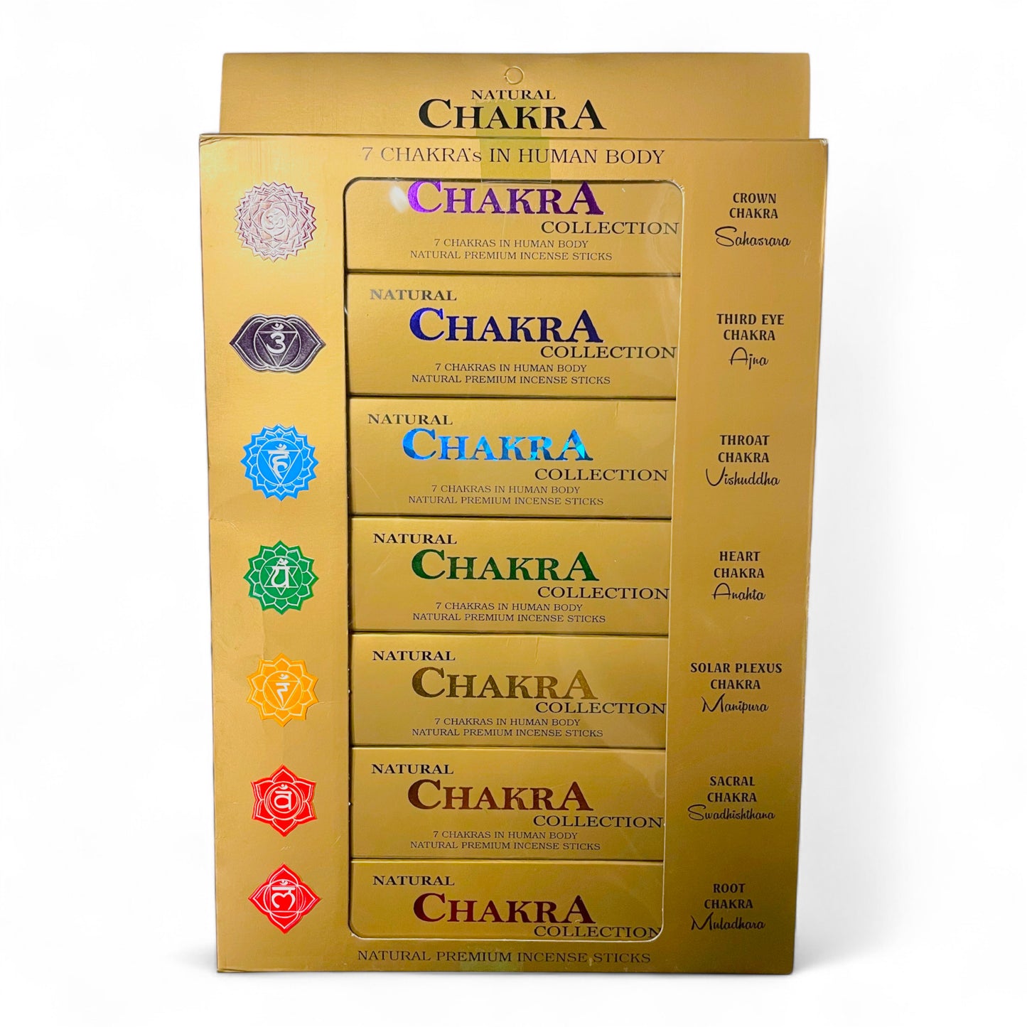 Natural Chakra – 7 Chakren Räucherstäbchen Set
