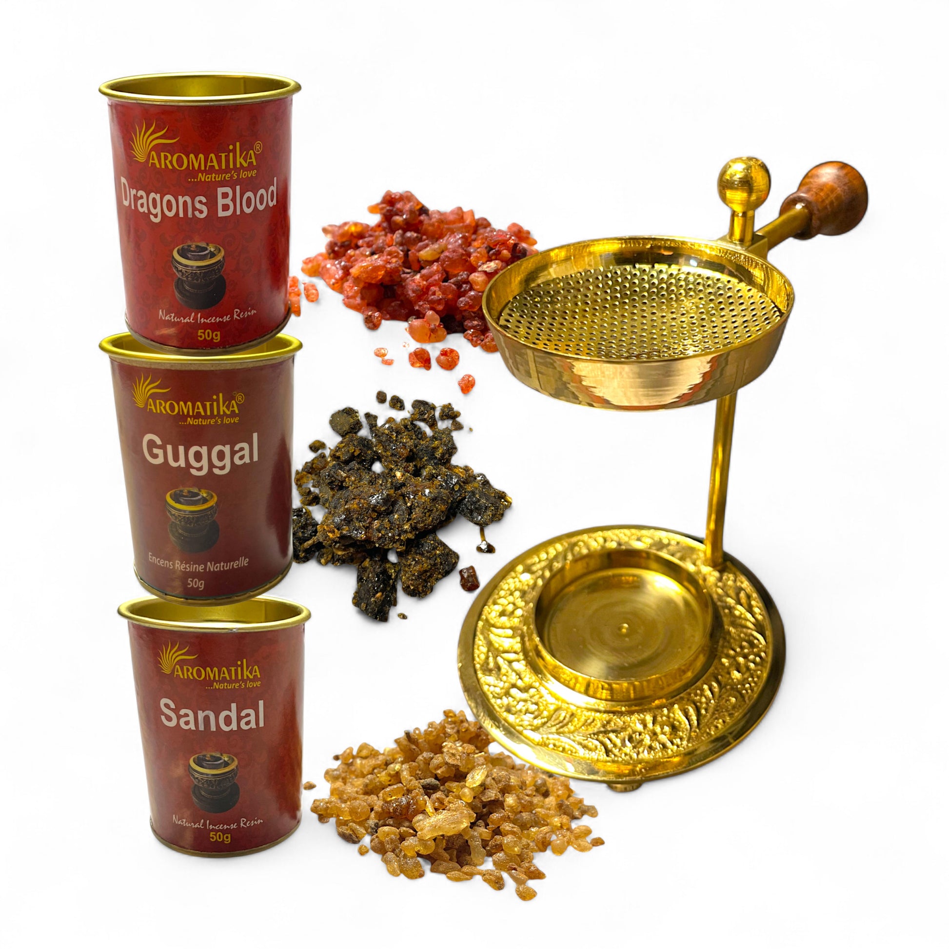 Räucherharz-Bundle Set für Harmonie, Energie & Wohlstand