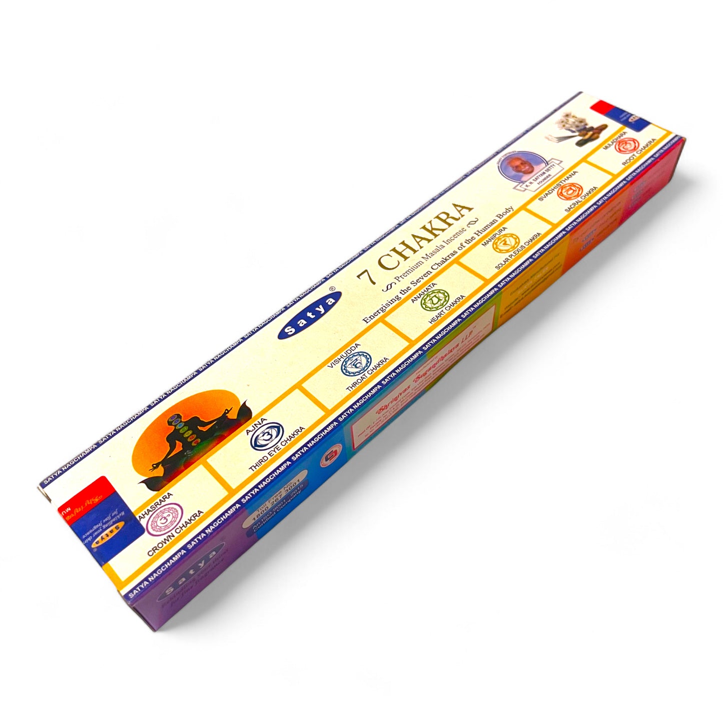 7 Chakra Satya Premium Masala Räucherstäbchen