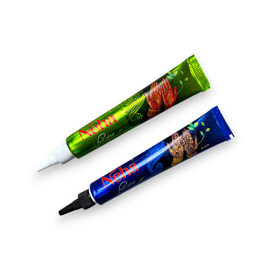 Neha Henna Mehandi Paste Tube – Natural Brown / Black, 25 g