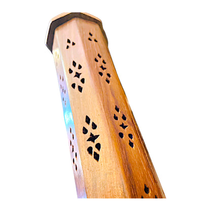 Räucherstäbchenhalter "Turm" – Handgefertigt aus Holz