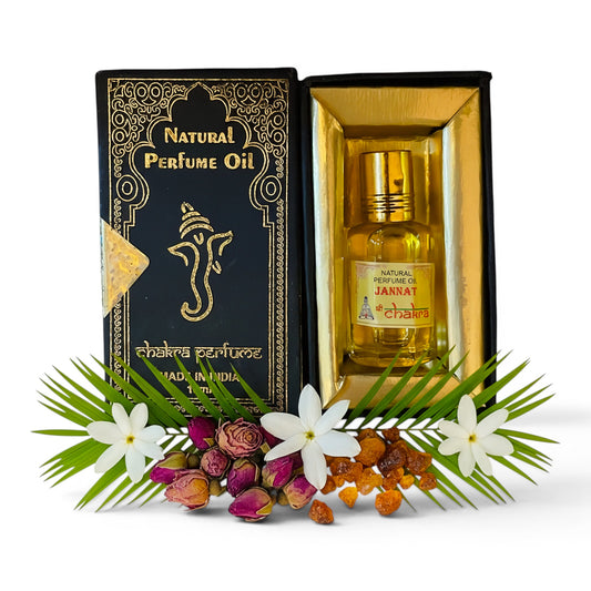 Jannat Chakra Parfümöl Roll-On 10 ml – natürliches Duftöl aus Indien | Himalaya Vibes
