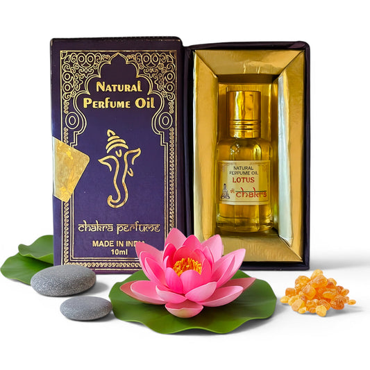 Lotus Chakra Parfümöl Roll-On 10 ml – natürliches Duftöl aus Indien | Himalaya Vibes

