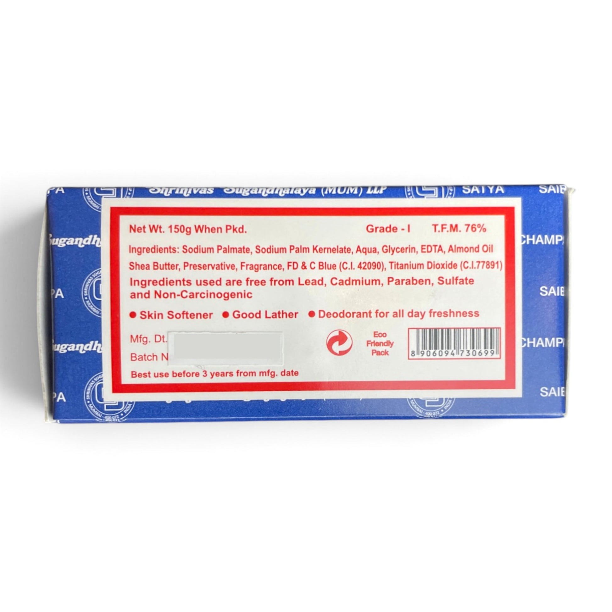 Inhaltsstoffe und Produktinformationen der Nag Champa Seife – Himalaya Vibes Bern
