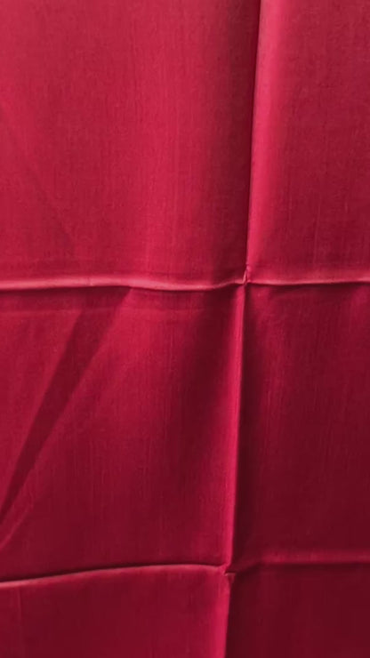 Luxuriöser Seidenschal aus Indien in Kirschrot & Gold, wendbares Seidentuch, Damen Seidenschal, Seidentuch Haare, Unisex, 200x75 cm video